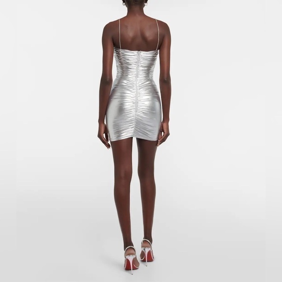 Alex Perry Corin Mini Dress Silver - Picture 4 of 4